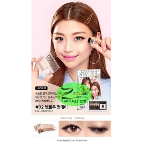 Phấn mắt 16Brand (Tone #02: Hello Monday)