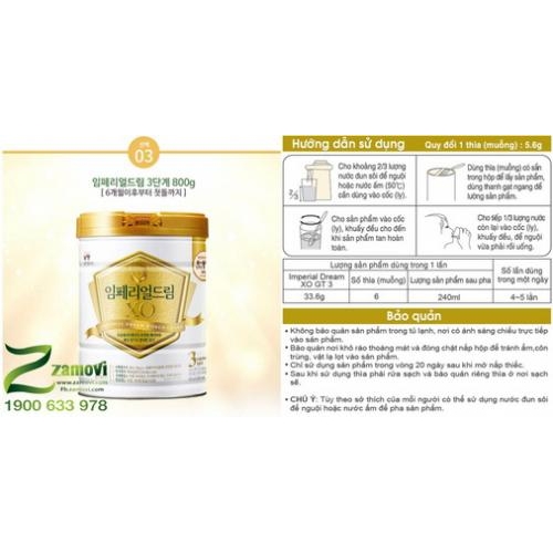 Sữa XO Hàn Quốc (số 3: 6-12 tháng tuổi)